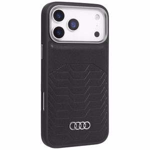 Audi GT Synthetic Leather MagSafe ümbris jaoks iPhone 17 Pro - must