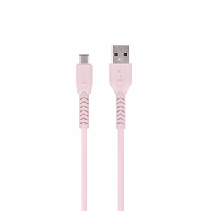 Maxlife MXUC-04 cable USB - USB-C 1,0 m 3A roosa