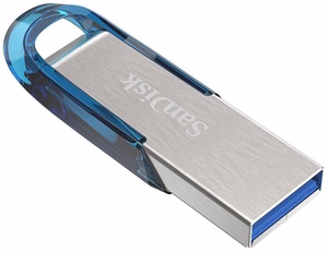 SanDisk Ultra Flair USB mälupulk 128 GB USB Type-A 3.2 Gen 1 sinine, hõbedane