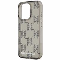 Karl Lagerfeld IML Mono KL Pattern & Cord ümbris jaoks iPhone 15 Pro Max - must