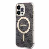 Set Guess GUBPP13LH4EACSK Ümbris+ Charger iPhone 13 Pro must/must hard ümbris 4G Print MagSafe