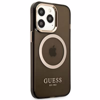 Guess kuldne Outline Translucent MagSafe Ümbris jaoks iPhone 13 Pro / iPhone 13 - must