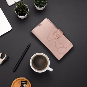 MEZZO Book ümbris jaoks SAMSUNG A56 5G teddy bear rose kuldne