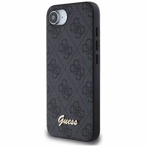 Guess 4G Script Logo MagSafe ümbris jaoks iPhone 16e - must