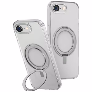 Uniq Swivix 360 Rotating Kickstand Ümbris jaoks iPhone 16e - Läbipaistev