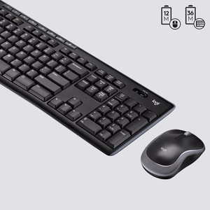 Logitech 920-004508 klaviatuur koos hiirega kodu RF juhtmevaba QWERTY US International must