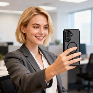 Tech-Protect MagMat MagSafe ümbris Samsung Galaxy A36 / A56 / A37 5G jaoks - must