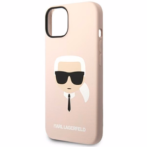 Karl Lagerfeld KLHMP14SSLKHLP iPhone 14 6.1 "hardcase light roosa / light roosa Silicone Karl`s Head Magsafe