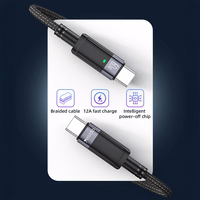 Yesido Kaabel CA160 braided - Type C to Type C - PD 60W 1,2 metres must