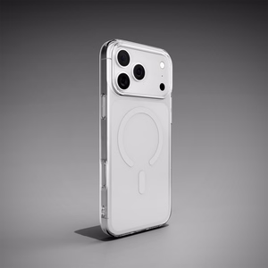 Puro Lite Mag TPU+PC Ümbris Compatible with MagSafe jaoks iPhone 17 Pro Max - Läbipaistev with Valge Ring