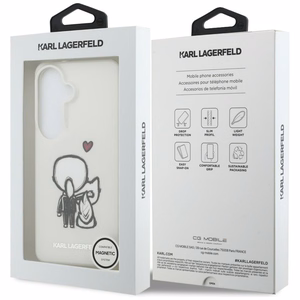 Karl Lagerfeld ümbris IML Karl ja Choupette MagSafe Samsung Galaxy S26 jaoks läbipaistev