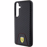 Ferrari Carbon Stitched Bottom ümbris jaoks Samsung Galaxy S24+ - must