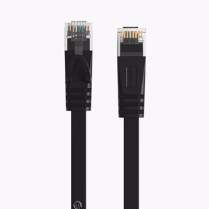 Orico PUG-C7B CAT7 10Gbps RJ45 Etherneti võrgukaabel interneti LAN lapik 8m - must