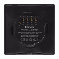 Touch valgus lüliti WiFi + RF 433 Sonoff T3 EU TX (2-channel)