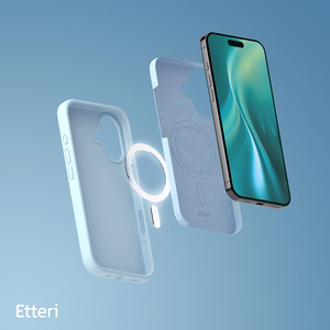 Etteri Silicone Mag ümbris iPhone 16 6,1" helesinine