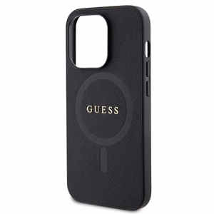 Guess GUHMP14LPSAHMCK ümbris jaoks iPhone 14 Pro - must Saffiano MagSafe