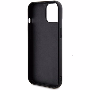 Guess Sequin Script Metal чехол для iPhone 14 / 15 / 13 - чёрный