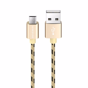Borofone кабель BX24 Ring Current - USB на Micro USB - 2,4A 1 метр золотой