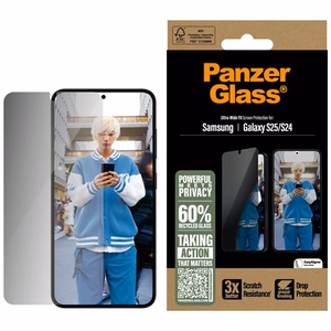 PanzerGlass Ultra-Wide Fit Privaatsus Glass jaoks Samsung Galaxy S25