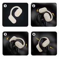 OWS Dudao U4A Bluetooth 5.3 IPX5 business peakomplekt - valge