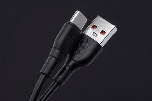 Кабель USB A к USB C Blue Star 3A 60W ECO 1 м PJ68-25-3 черный