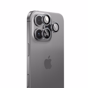 Benks Tempered glass Glass Warrior Lens Protector on camera jaoks Iphone 16 Pro/16 Pro Max (lens 3 pieces) hõbedane