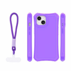 Safepop ümbris rihmaga iPhone 15 6,1" jaoks lilla