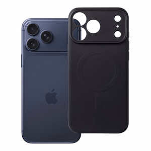 Silikoonist Mag Cover ümbris mudelile iPhone 17 Pro Max / 18 Pro Max, MagSafe'iga ühilduv kaamerakaitsega – must