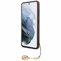 Guess 4G Charms Collection ümbris jaoks Samsung Galaxy A35 - brown