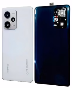 Tagakaas jaoks Xiaomi Redmi Note 12 Pro+ 5G Polar Valge koos camera lens ORG
