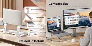 Ventilated Ultra-Slim Aluminum Laptop Stand
