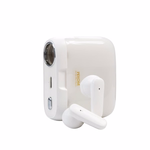 WEKOME S28 Pop Digital Series Bluetooth 5.3 TWS juhtmevabad kõrvaklapid laadimiskarpi sisseehitatud projektori ja 5 projektorislaidiga, valged