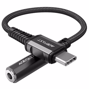 Acefast audio kaabel USB Type C - 3.5mm mini jack (female) 18cm, DAC, AUX must (C1-07 must)