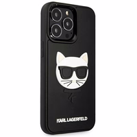 Karl Lagerfeldi 3D kummist Choupette ümbris iPhone 13 Pro / iPhone 13 jaoks - must