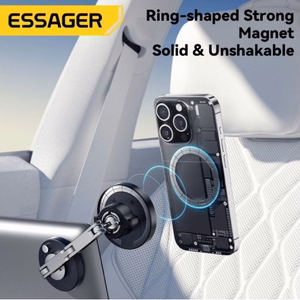 Autohoidik Essager Stand, must (15W / Magsafe ühilduv) (magnetiline / kleepuv alus)