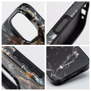 Ümbris jaoks iPhone 15 PRO MAX Forcell F-Protect Mirage compatible with Magsafe Military Drop-Test must marble