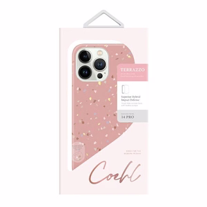 Uniq Coehl Terrazzo ümbris jaoks iPhone 14 Pro - roosa