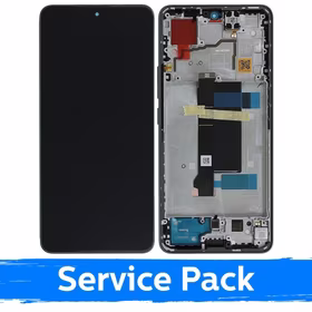 LCD ekraan ühilduv Xiaomi Redmi Note 13 Pro 5G / Poco X6 5G raamiga / Ocean Teal / (Service Pack)