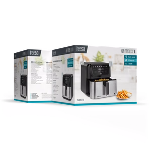 TEESA DIGITAL AIR FRYER XXL kuumaõhufritüür, 8 l, 1700 W, suur anum, programmid, soojashoidmine
