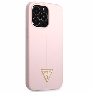 Guess Silicone Triangle Ümbris jaoks iPhone 13 Pro / 13 6.1" - lilla