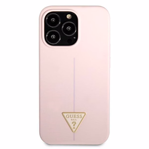 Guess GUHCP13XSLTGU iPhone 13 Pro Max 6.7" фиолетовый/фиолетовый жёсткий чехол Silicone Triangle
