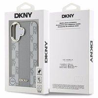 DKNY Checkered Pattern Magsafe iPhone 16 Ümbris - Beige