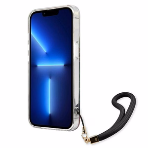 Guess GUHCP13LHFLSB iPhone 13 Pro / 13 6.1" синий/синий жёсткий чехол Flower Strap