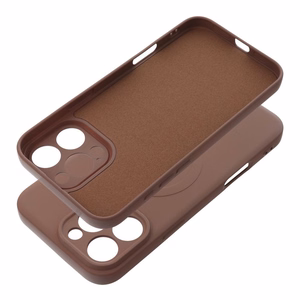 SILICONE MAG COVER Ümbris compatible with MagSafe jaoks IPHONE 17 Pro Max brown
