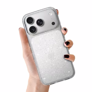 Crystal Glitter чехол для Iphone 17 Pro серебристый