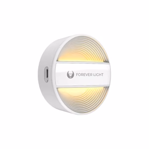 LED Night Lamp round PURE FLC-20 ALMA PIR valge 500mAh Forever Light