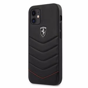 Ferrari FEHQUHCP12SBK iPhone 12 mini 5.4" must/must kõvakott Off Track Quilted
