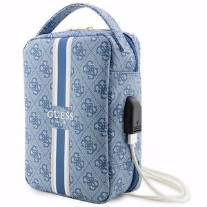 Guess Kott GUHBP4RPSB Organizer sinine/sinine 4G Printed Stripes