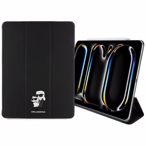 Karl Lagerfeld Saffiano Magnetic Karl & Choupette iPad Pro 13" 2024 Book Cover Ümbris - must