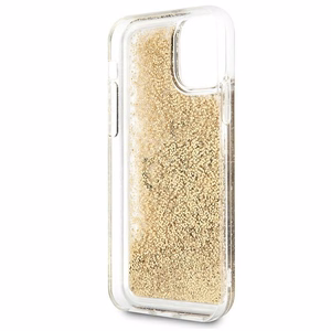 Guess 4G Big Liquid Glitter ümbris jaoks iPhone 11 6.1" / Xr - kuldne